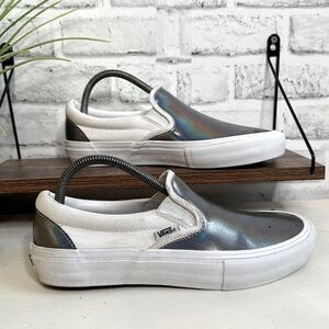 Vans Slip On Pro Iridescent Sneakers Shoes Size 7.5